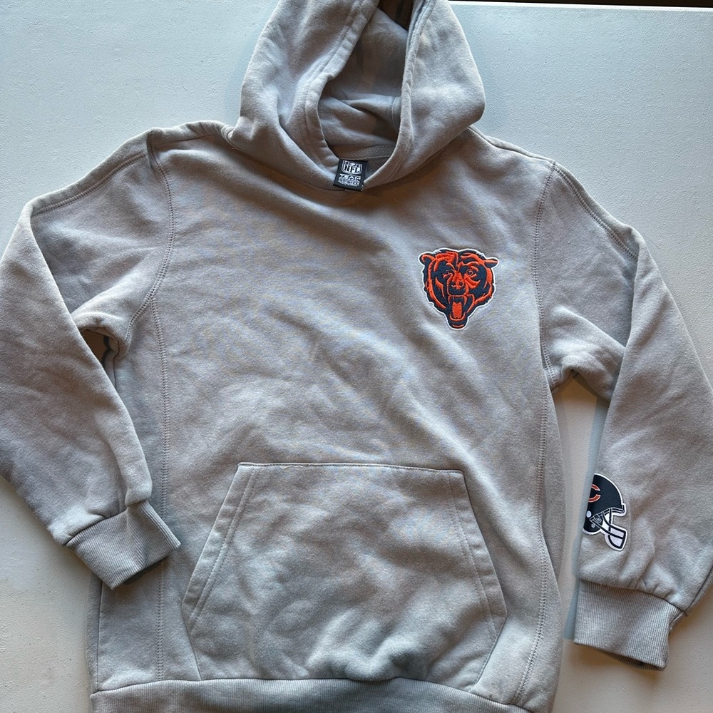 Chicago Bears Boys Gray Hoodie